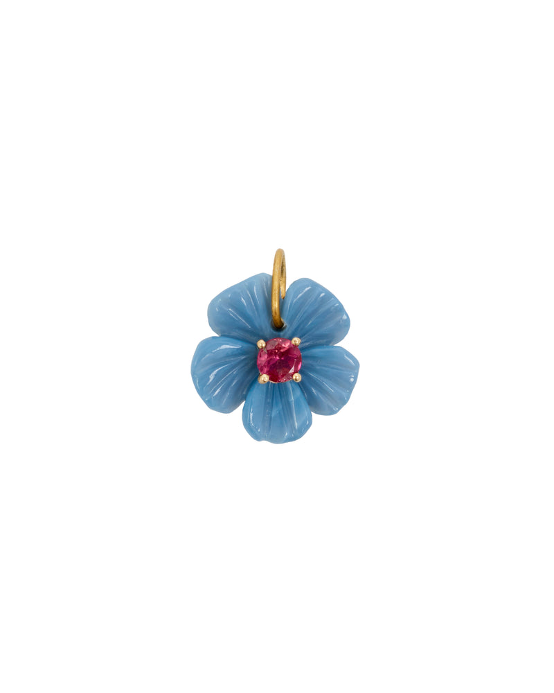 Amazonia Carved Blue Charm
