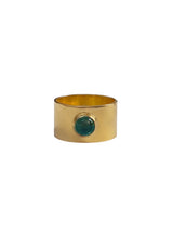 Amazonia Green Tourmaline Wide Band