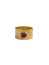 Amazonia Pink Tourmaline Wide Band