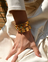 Mahal Rainbow Tourmalines Cuff