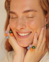 SAIGON LILAC POM-POM RING