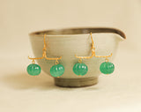 SAIGON GREEN PAGODA EARRINGS