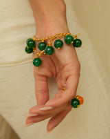 SAIGON GREEN POM-POM BRACELET