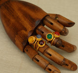 JAIPUR PETITE RED STACKING RING