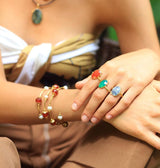 AMAZONIA RED SPIRAL BRACELET