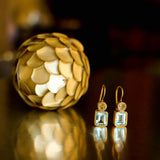 JAIPUR BLUE TOPAZ EARRINGS