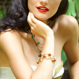 AMAZONIA RED SPIRAL BRACELET