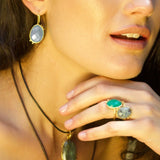 AMAZONIA ORGANICA LABRADORITE EARRINGS