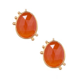 AMAZONIA ORGANICA RED STUD EARRINGS
