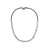 Mahal Beaded Silver Necklace