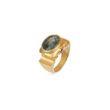 JAIPUR ANTIQUE LABRADORITE RING