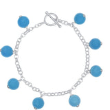 SAIGON BLUE POM-POM BRACELET
