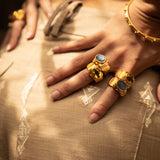 JAIPUR ANTIQUE LEMON QUARTZ RING