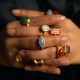 JAIPUR MOONSTONE STACKING RING