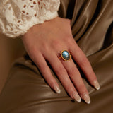 AMAZONIA ORGANICA LABRADORITE RING