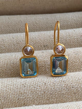 JAIPUR BLUE TOPAZ EARRINGS