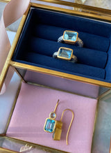 JAIPUR BLUE TOPAZ EARRINGS