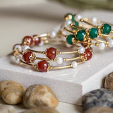 AMAZONIA GREEN SPIRAL BRACELET