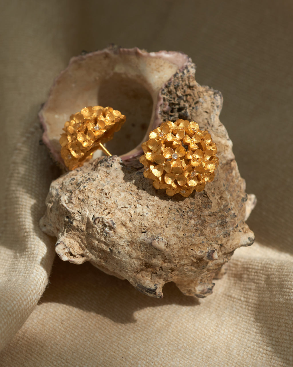 Amazonia Flower Cluster Studs
