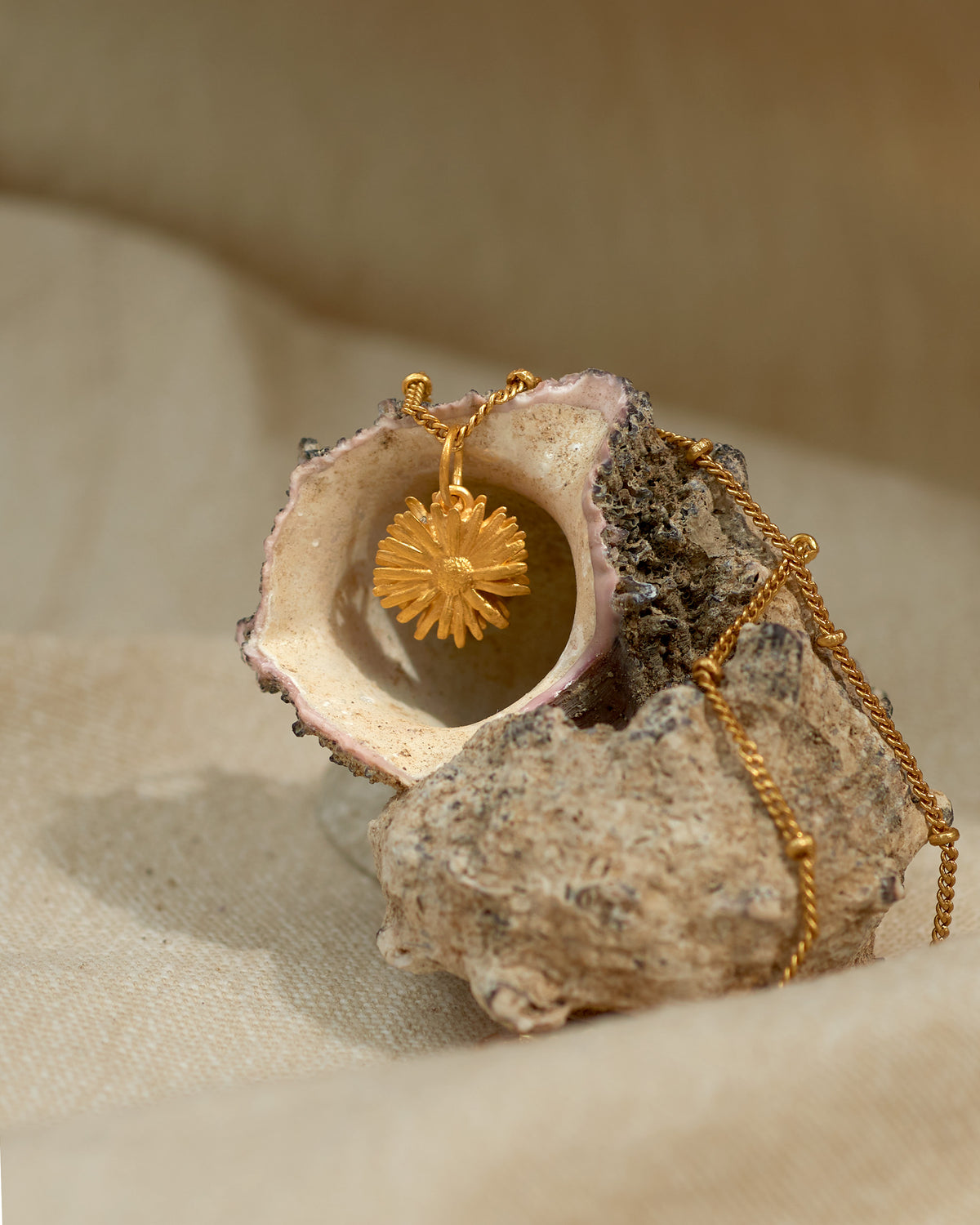 Amazonia Daisy Charm + Chain