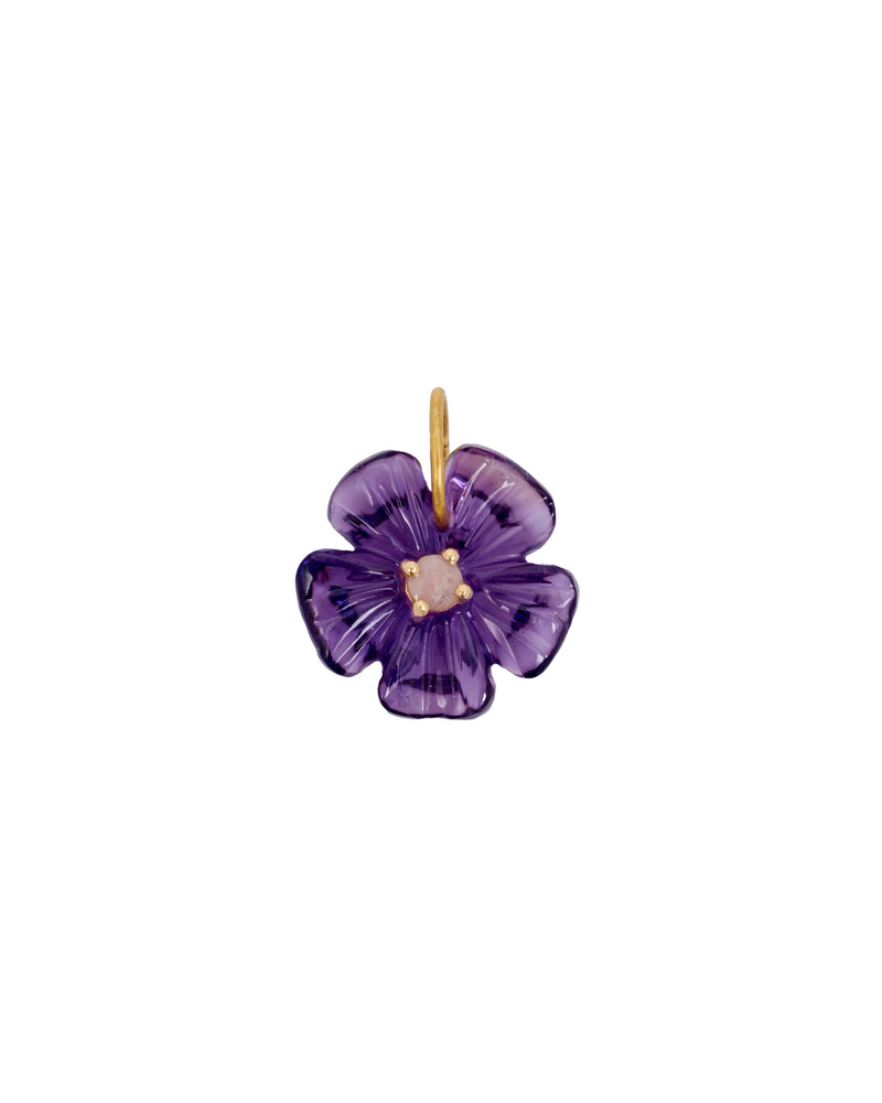 Amazonia Carved Purple Charm