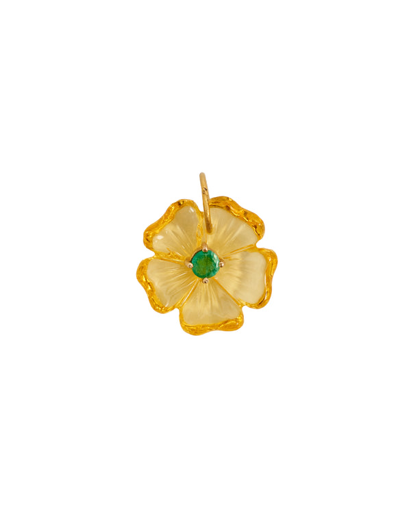 Amazonia Carved Yellow Charm