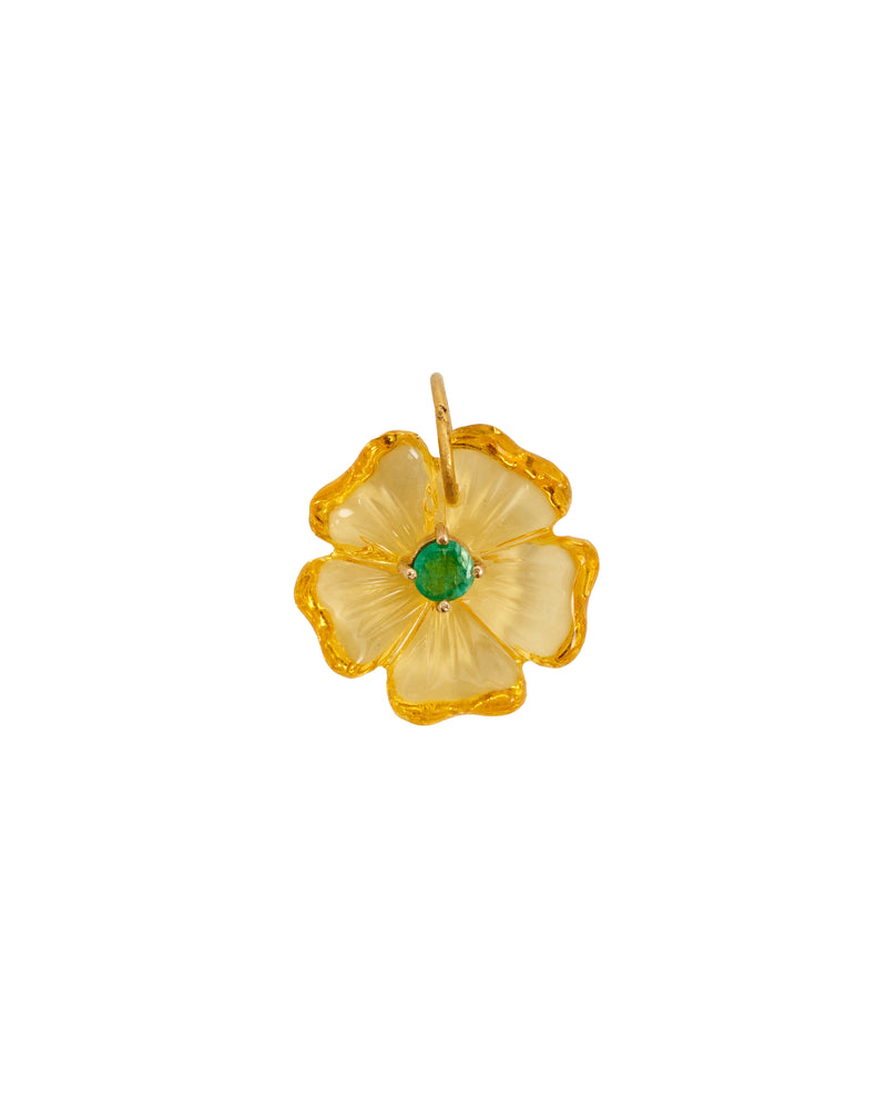 Amazonia Carved Yellow Charm