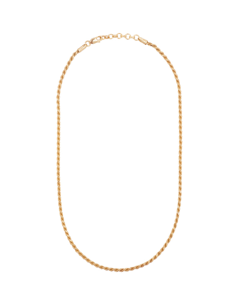 TWISTED ROPE GOLD CHAIN