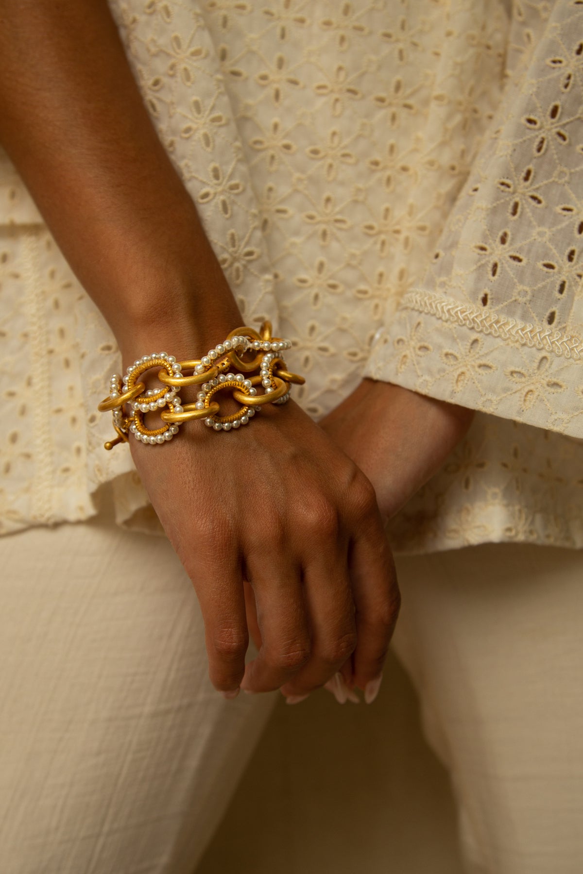Jaipur Baroque Pearl Bracelet