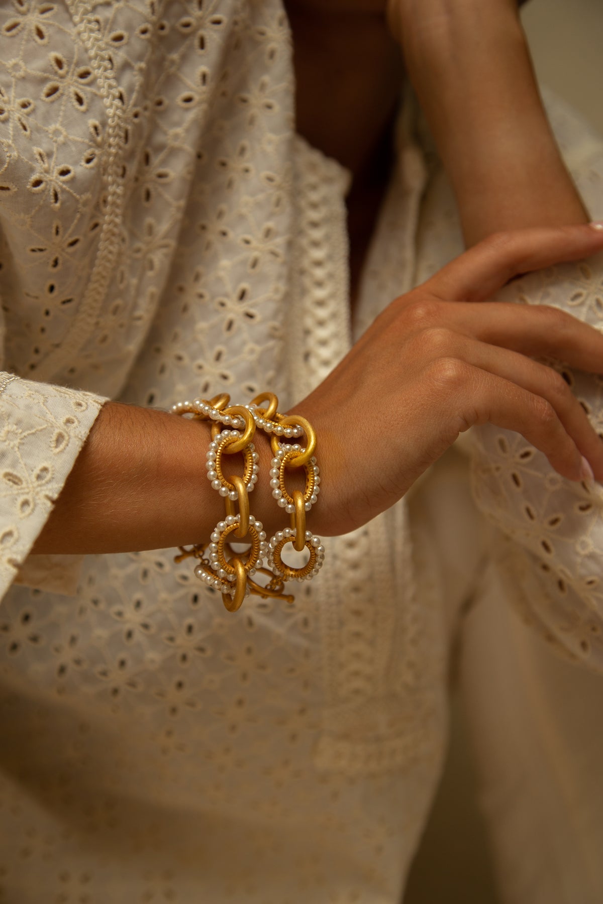 Jaipur Baroque Pearl Bracelet