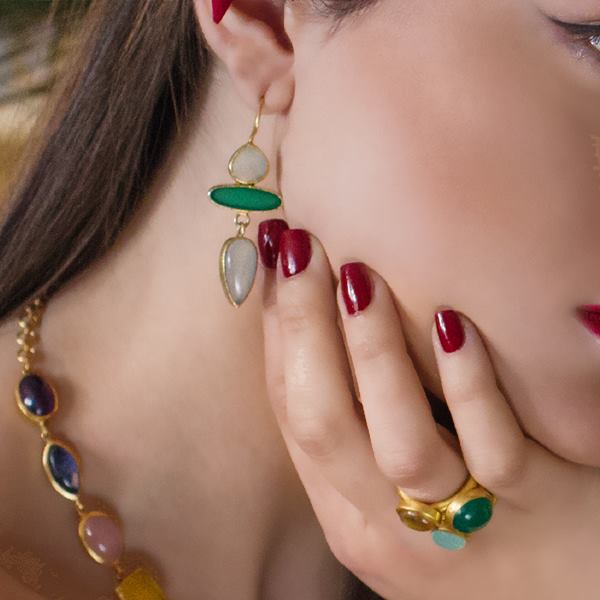 JAIPUR GREEN ONYX STACKING RING