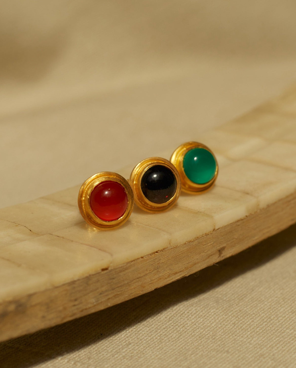JAIPUR PETITE GREEN EARRINGS
