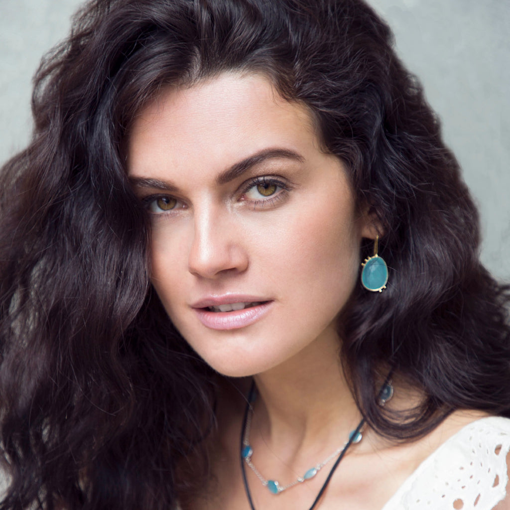 AMAZONIA ORGANICA BLUE EARRINGS
