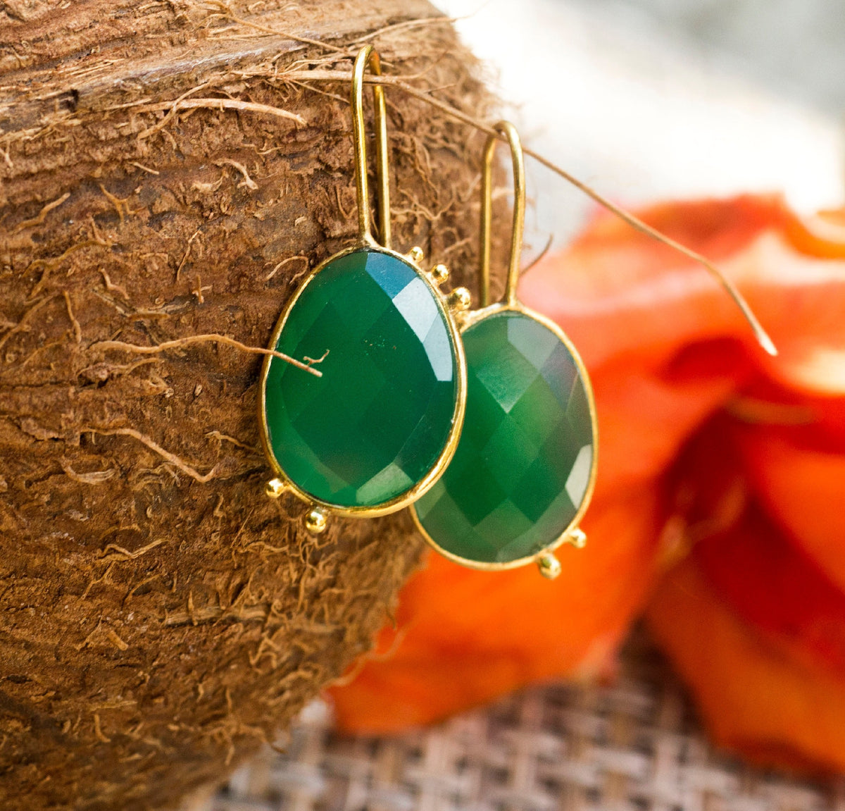 AMAZONIA ORGANICA GREEN EARRINGS