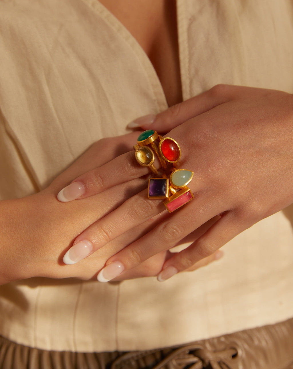 JAIPUR AMETHYST STACKING RING