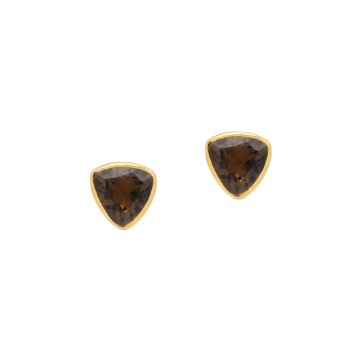 SAIGON SMOKY QUARTZ STUDS