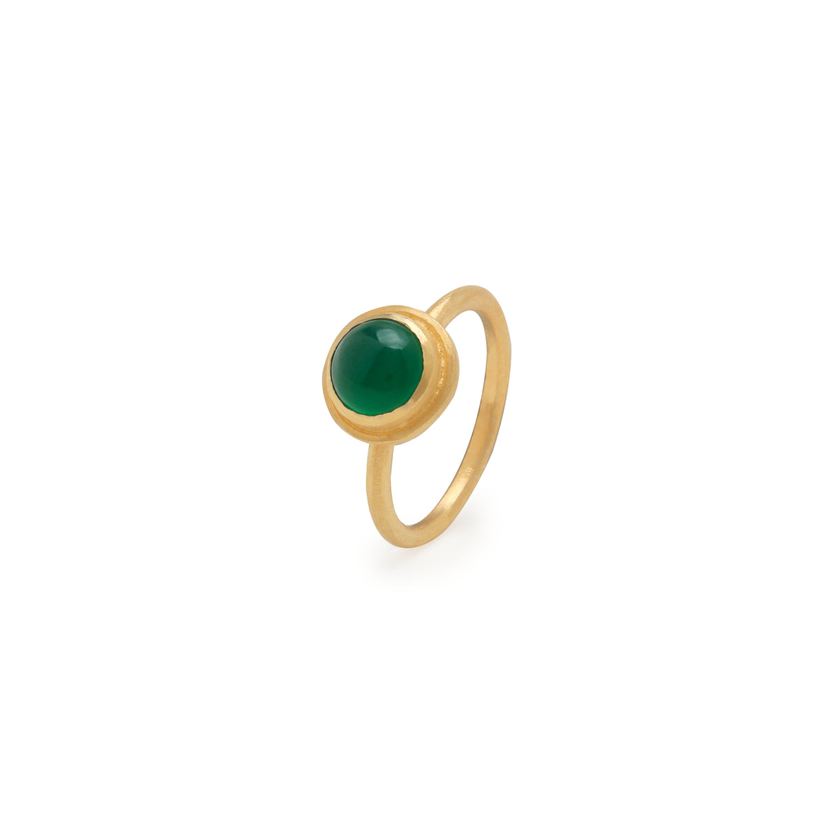 JAIPUR PETITE GREEN STACKING RING