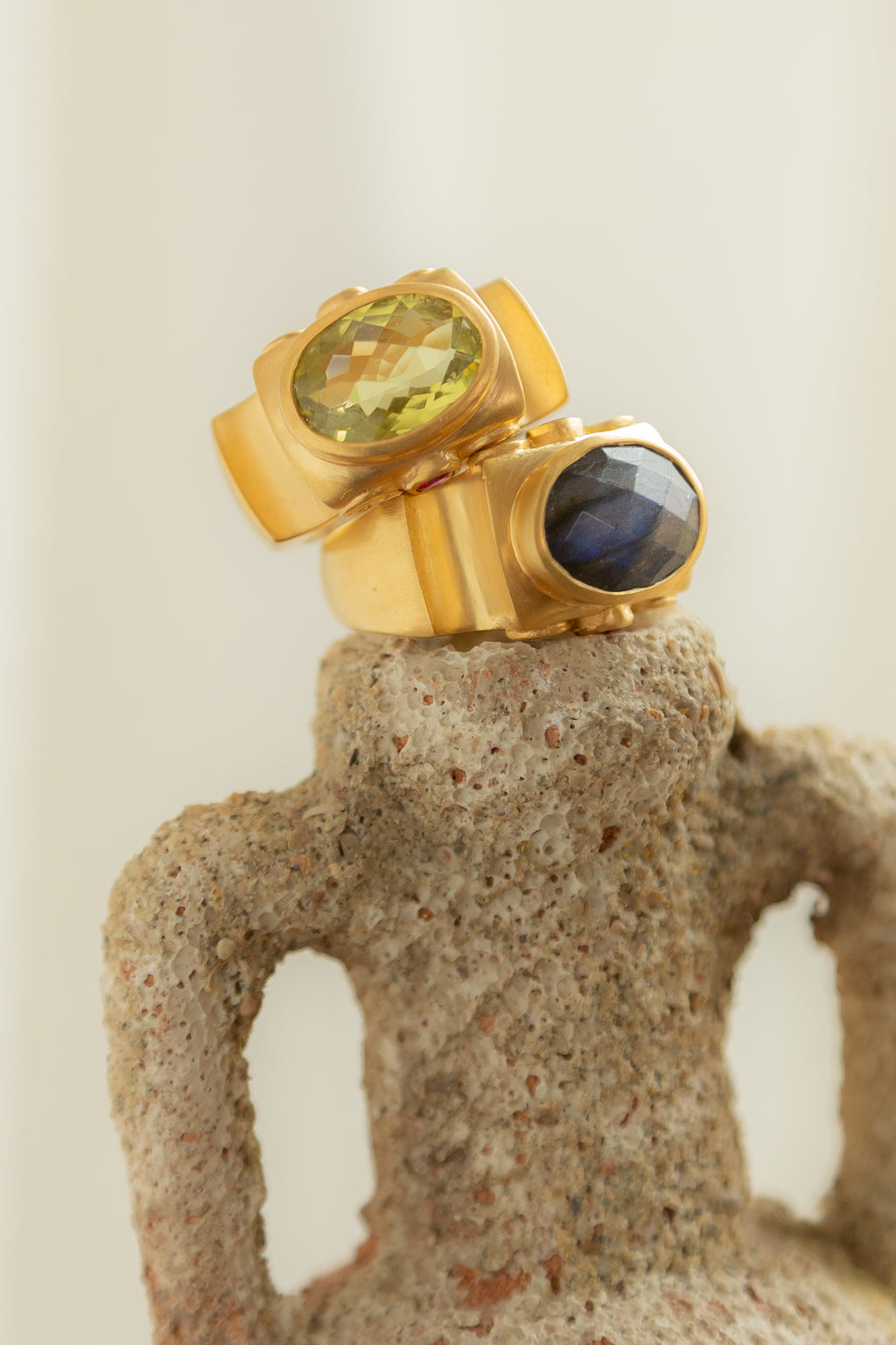 Jaipur Antique Labradorite Ring
