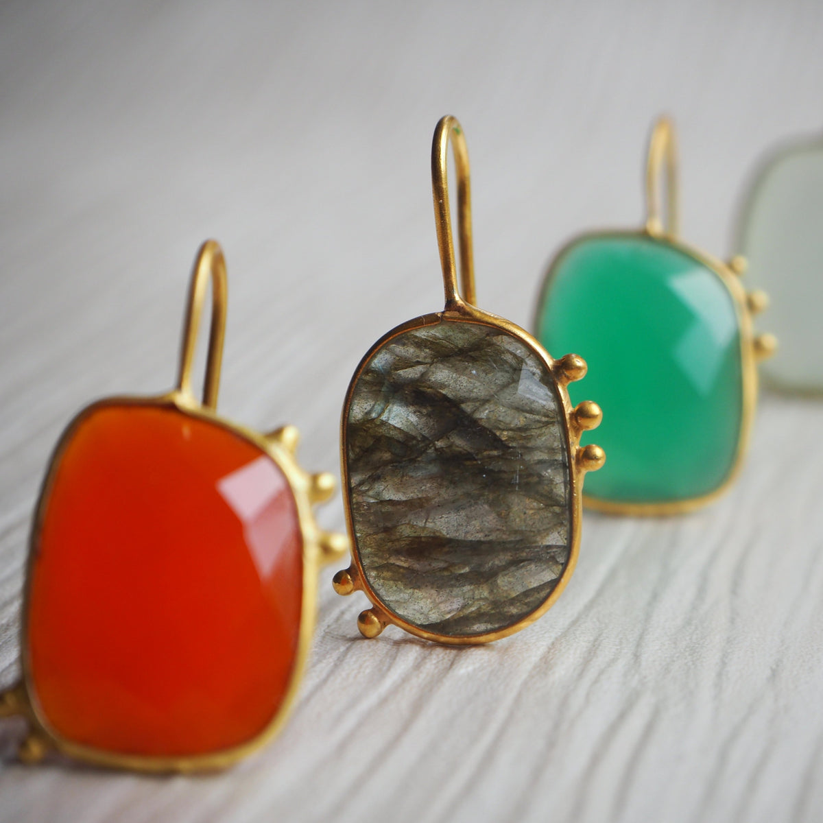 AMAZONIA ORGANICA GREEN EARRINGS
