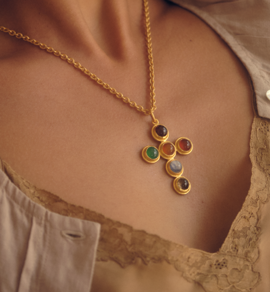 JAIPUR CROSS PENDANT