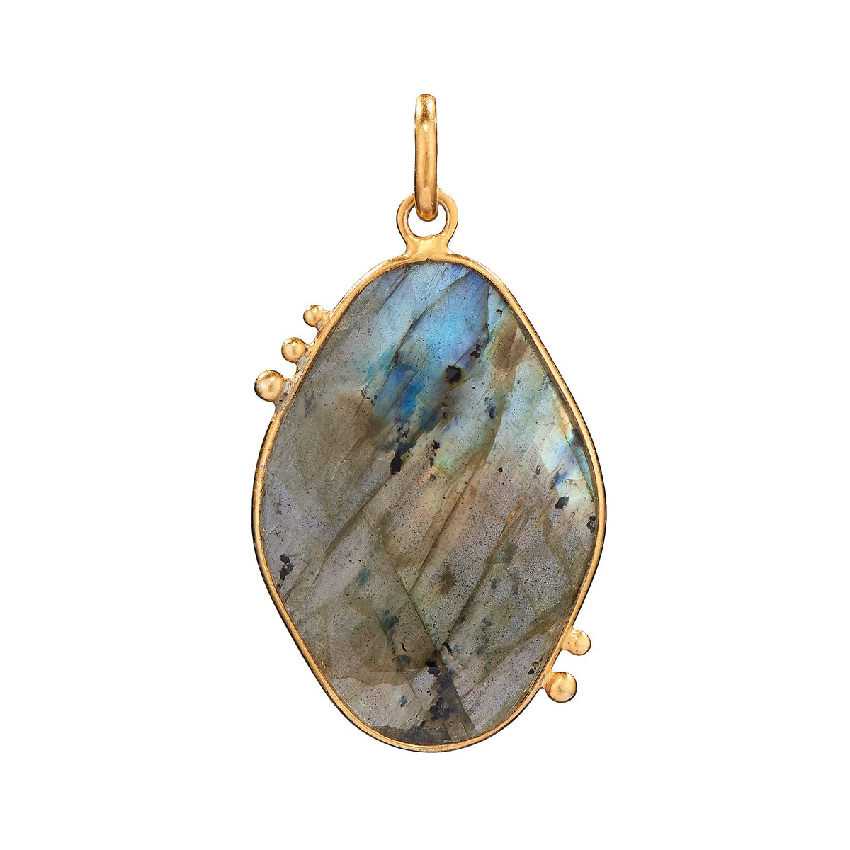 AMAZONIA ORGANICA LABRADORITE PENDANT